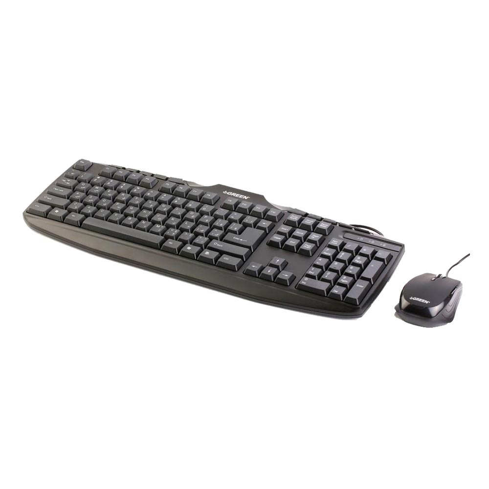 کیبرد و ماوس گرین مدل GKM305 با حروف فارسی